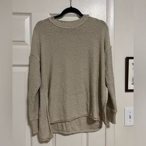 Oversized Aerie Sweater, Beige, size XS